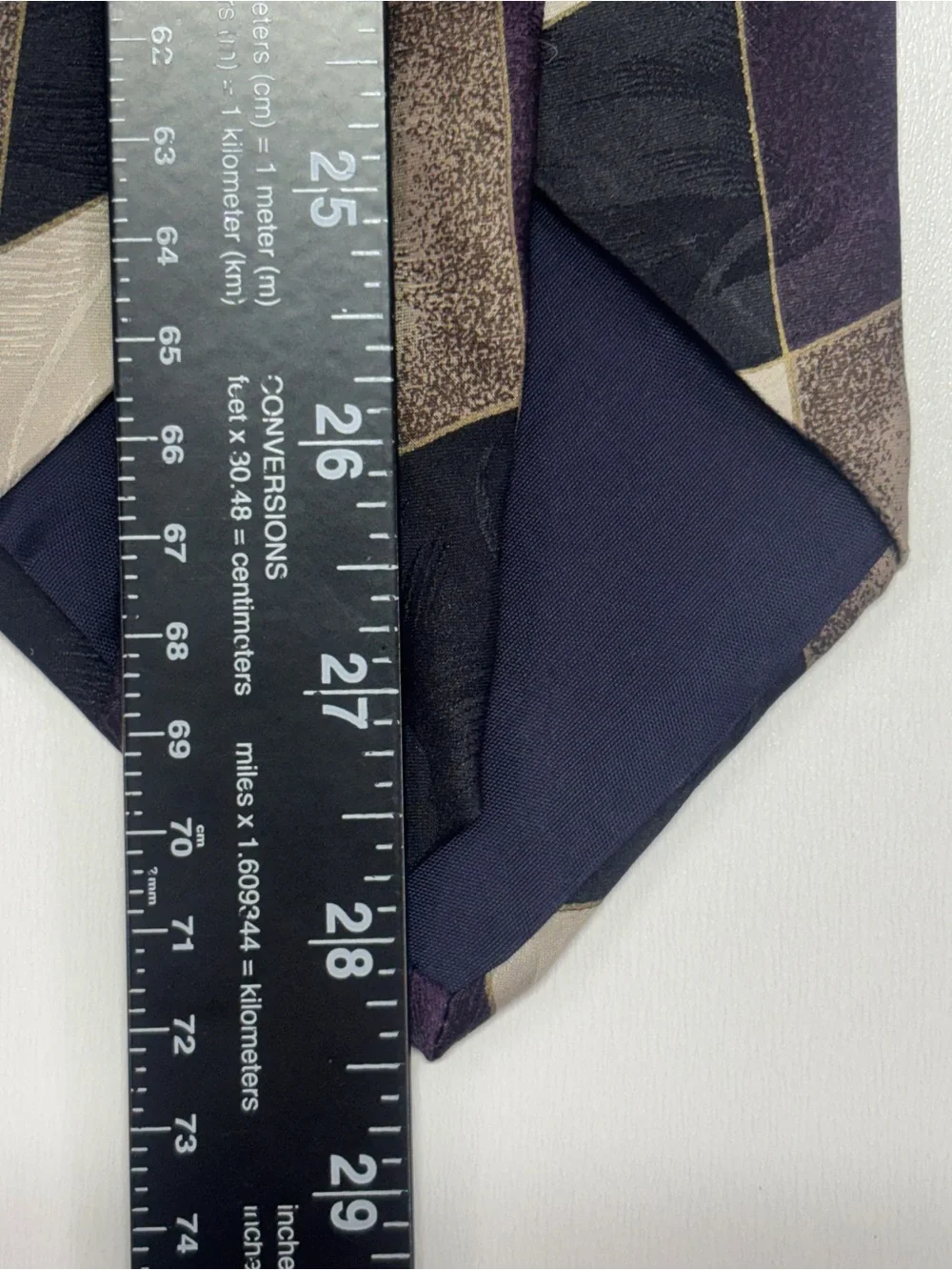 Vintage Geoffrey Beene Italian Silk Wide Geometric Tie Made in USA